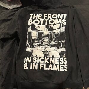 Official The Front Bottoms hoodie. In sickness and in Flames. Barely worn.